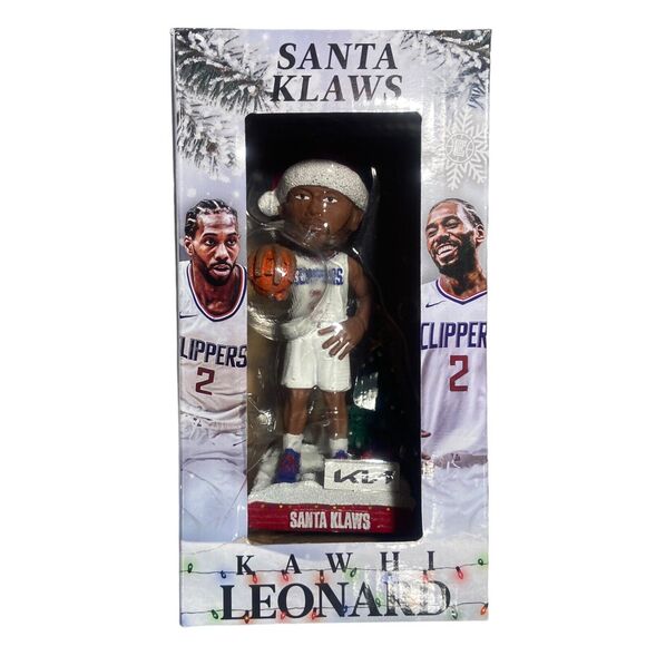 LA Clippers Kawhi Leonard Santa Claws Bobblehead New In Box  12/23/23 - Picture 4 of 10